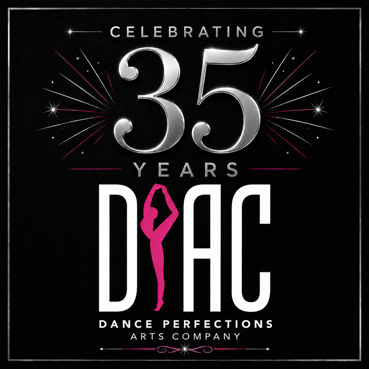 Dance Perfections Arts Company celebrating 35 years graphic